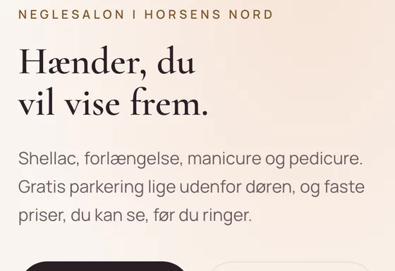 Telefonbillede af Lakhuset, en side vi har bygget
