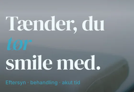 Telefonbillede af Tandklinikken Hvidpil, en side vi har bygget